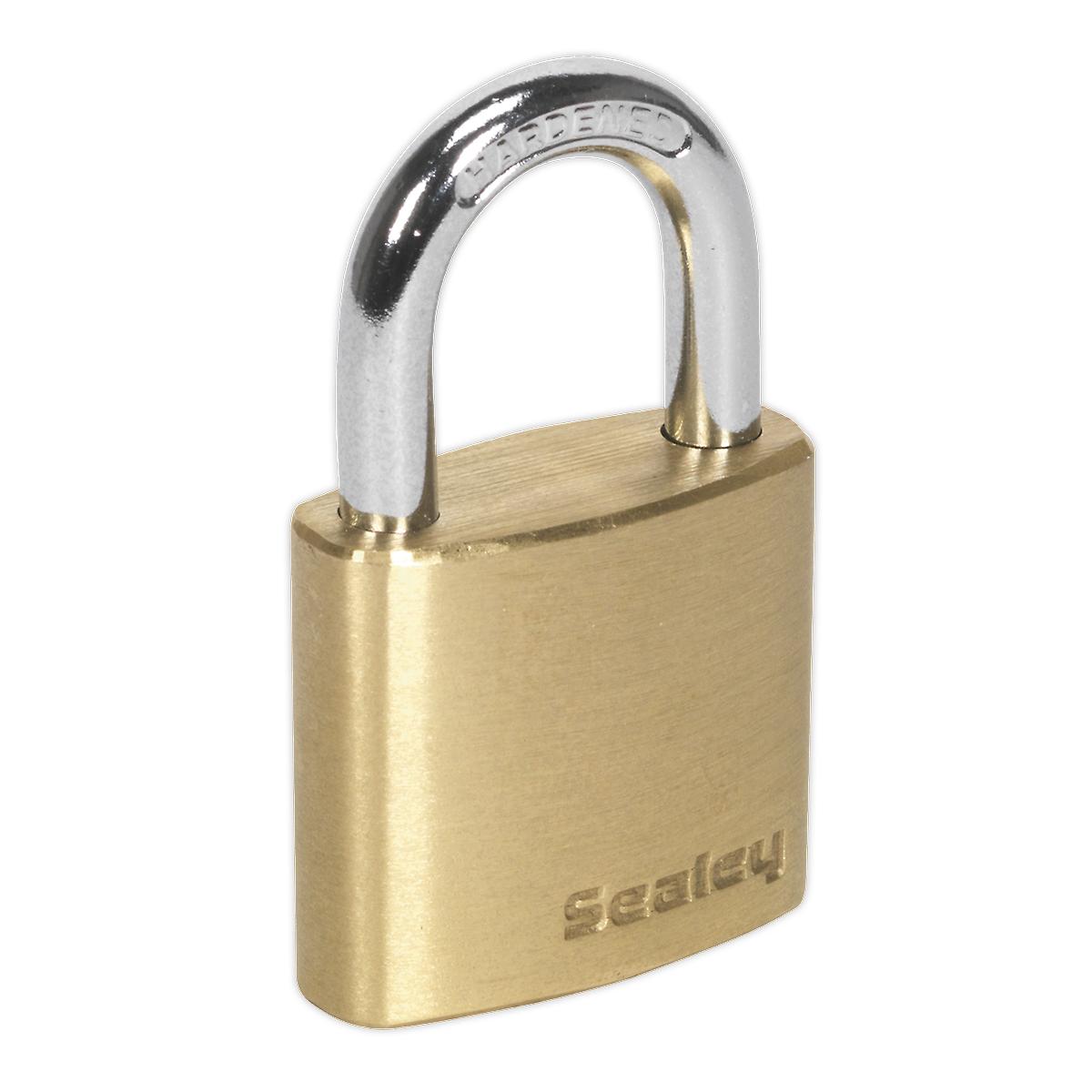 Sealey Pl100 Brass Body Padlock 30Mm