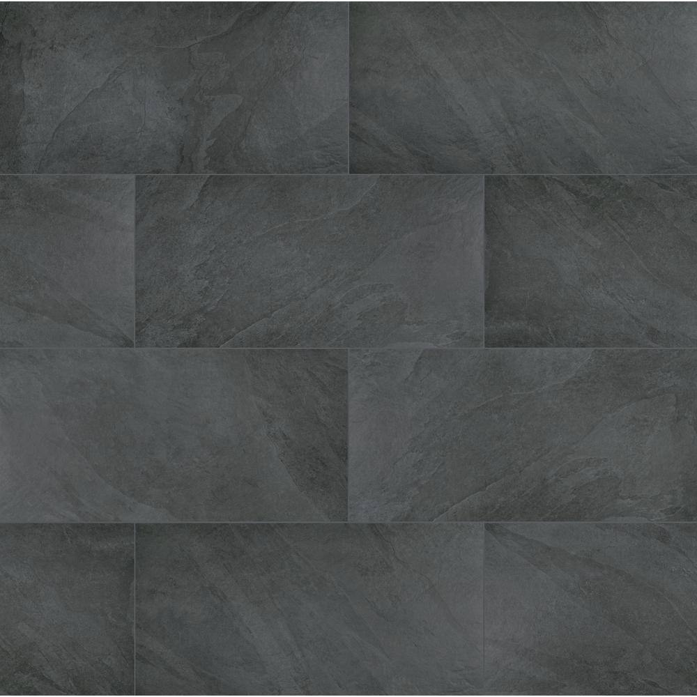 MSI Midnight Montage 24 in. x 48 in. Matte Porcelain Paver (7-Pieces56 sq. ft.pallet) LPAVNMIDMON2448