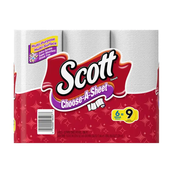 Scott 6-Pack Mega Roll Choose-A-Sheet Paper Towels