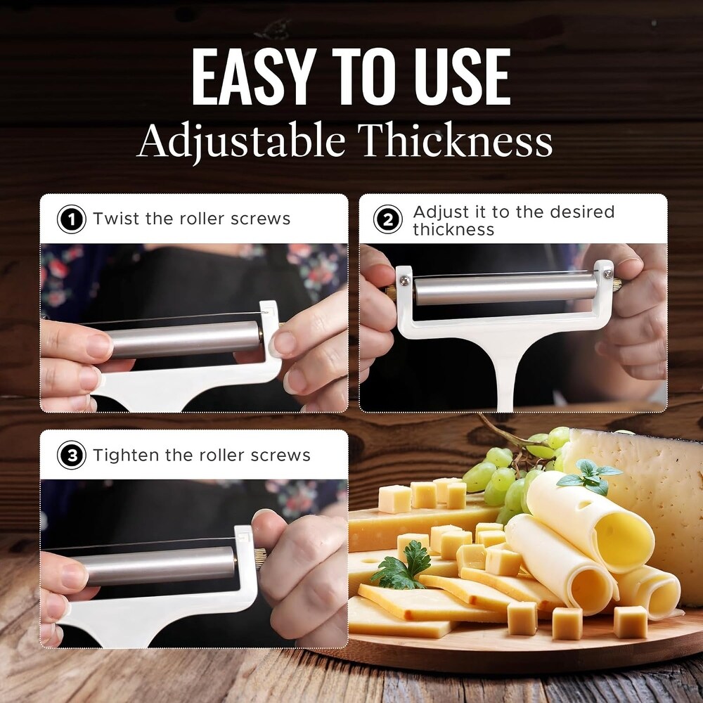 Adjustable Premium Stainless Steel Wire Cheese Slicer