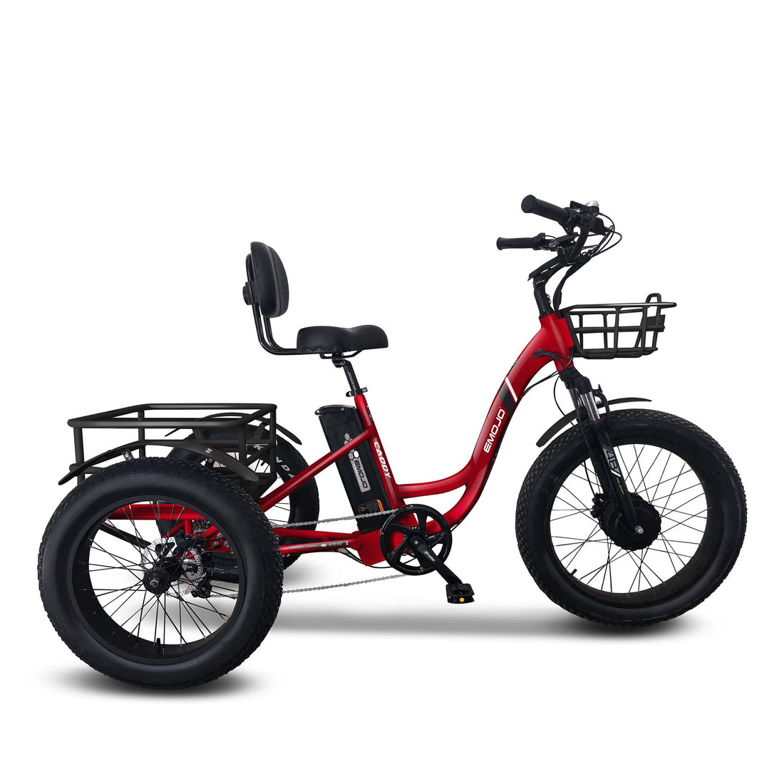 Emojo Caddy Pro Step Thru 48V 500Watt Fat tire Electric Trike