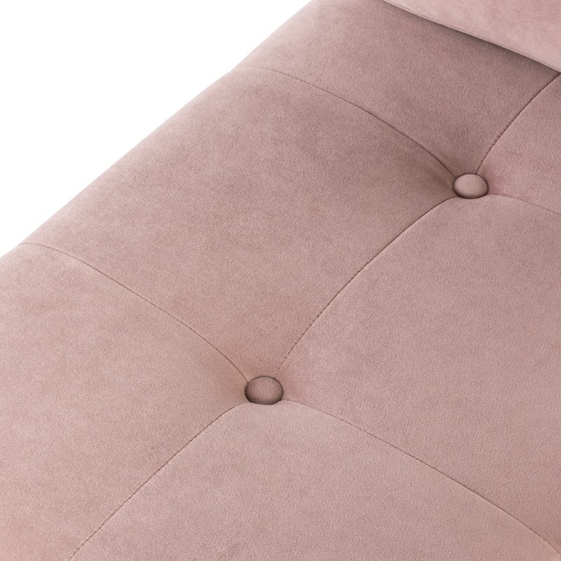 Janis Blush Fabric Armless Sofa Seat  HGSC597   Contemporary   Armchairs And Accent Chairs   by Timeout PRO  Houzz