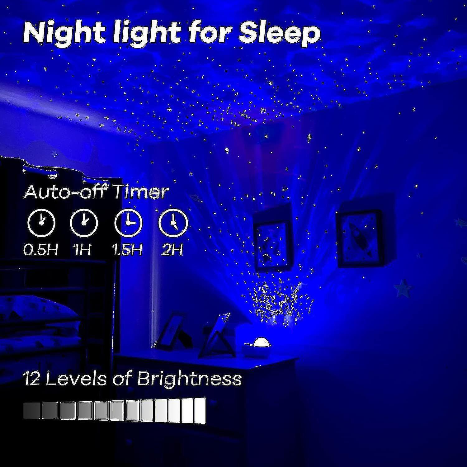 Led Star Light Projector Galaxy Projector Light， With  Tooth Speaker/remote Control