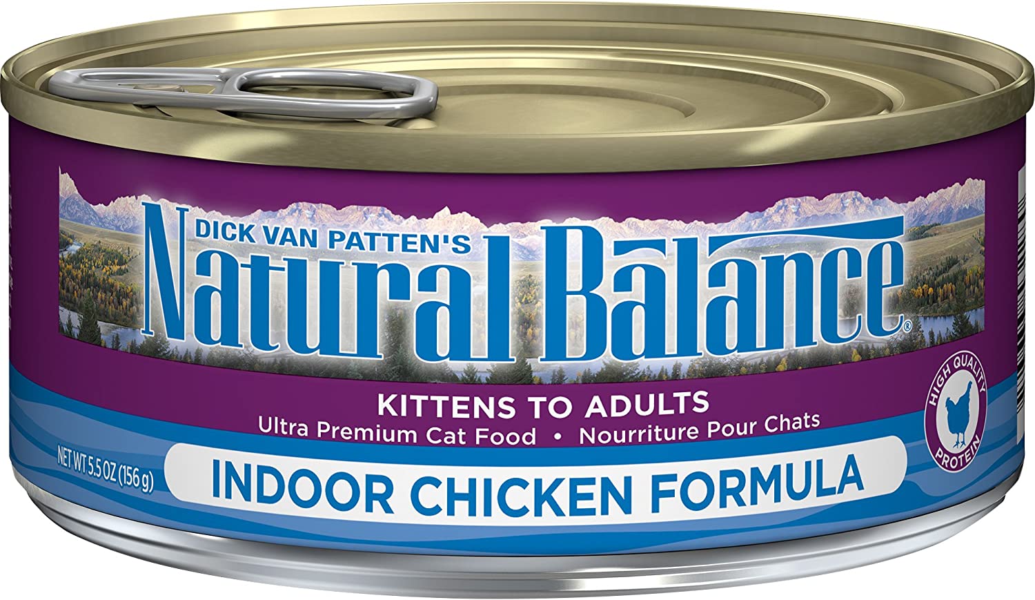 Natural Balance Ultra Premium Indoor Chicken Formula Canned Cat Food 5.5-oz case of 24