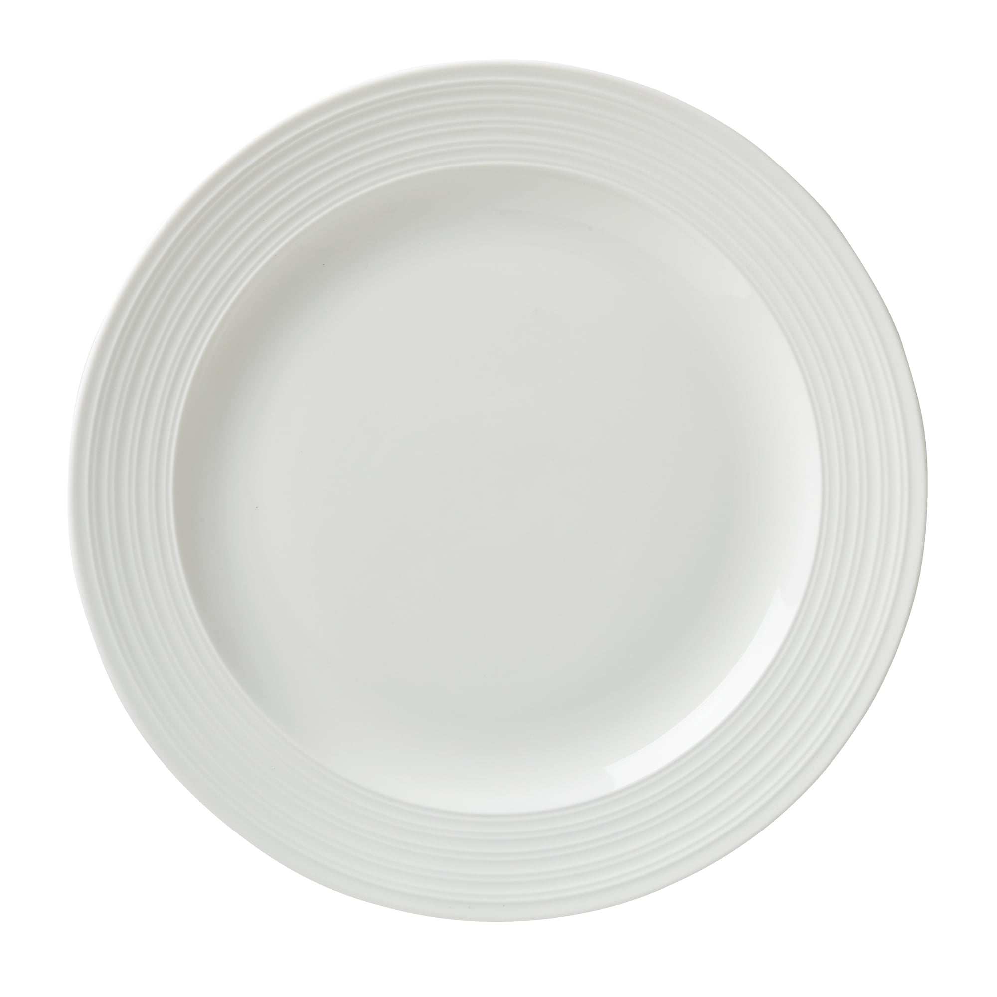 Better Homes and Gardens Anniston White Porcelain Round Dinner Plate