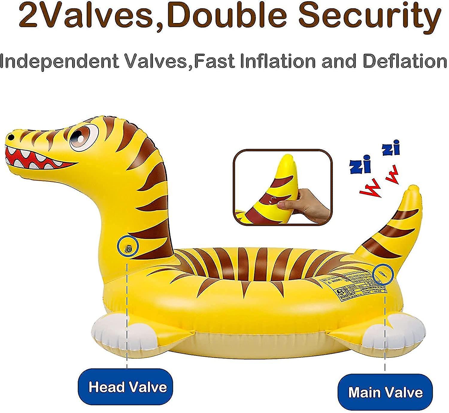 Dinosaur Swimming Pool Rings For Kids Pool Floats With A Zizi Sound  Inflatable Party Pool Toys