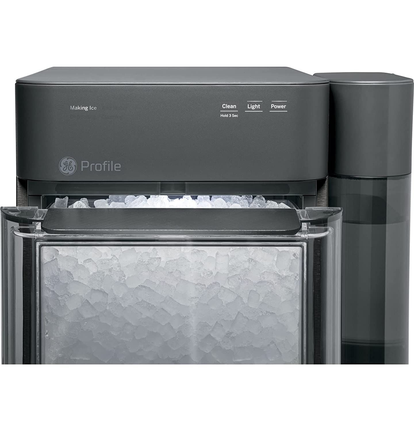 GE Profile Opal 2.0 | Countertop Nugget Ice Maker | Ice Machine with WiFi Connectivity | Smart Home Kitchen Essentials | Black Stainless