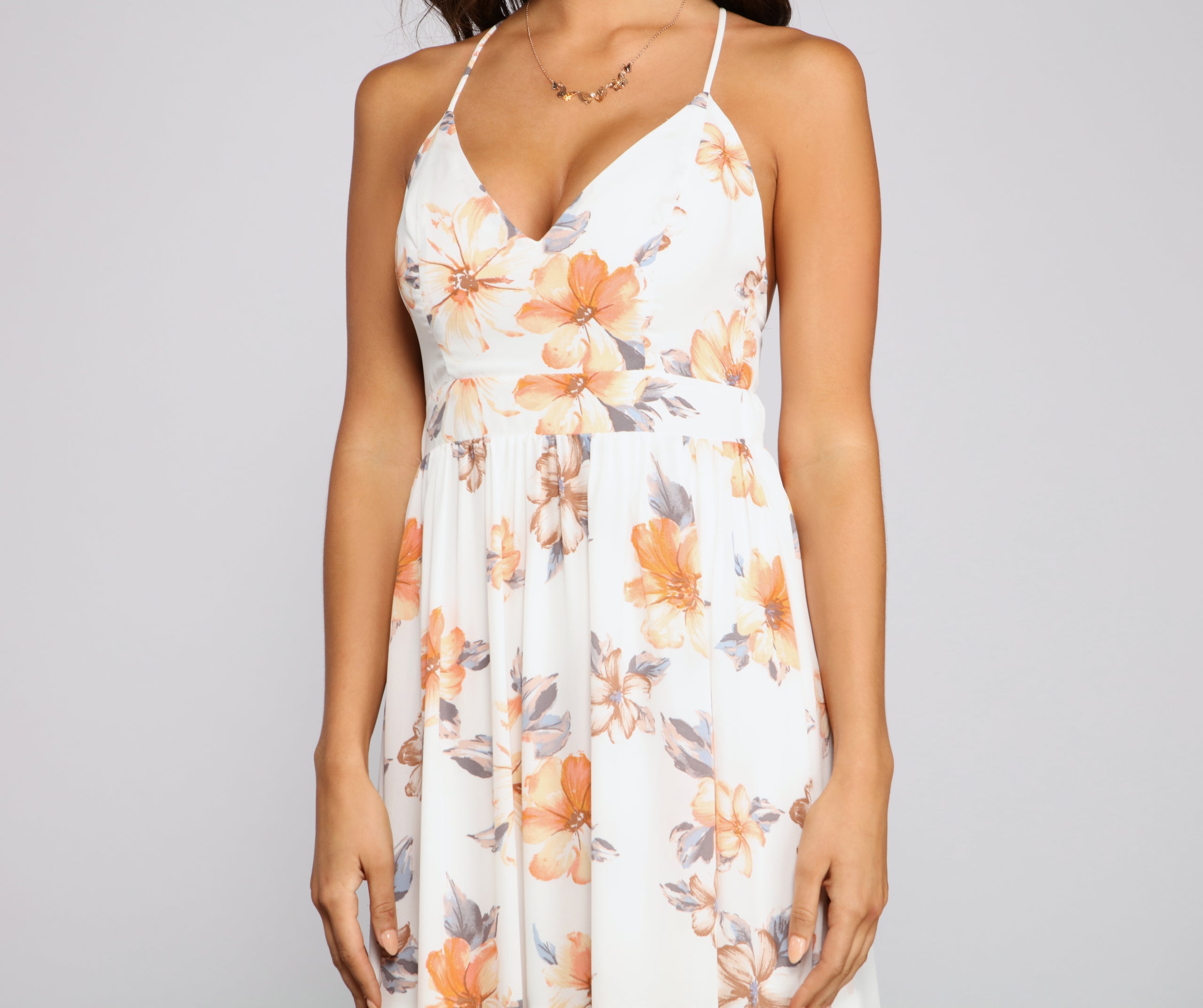 Spring Into Florals Maxi Dress