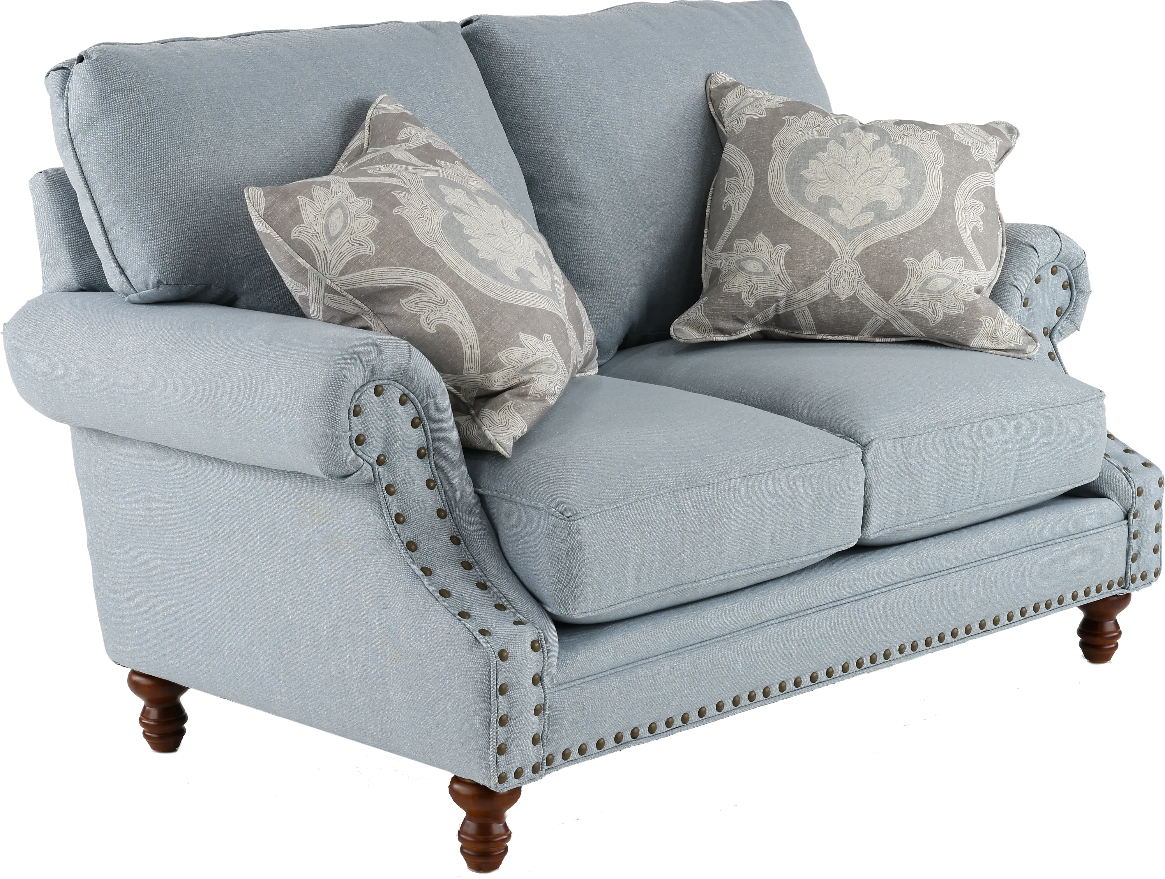 Ashford Light Blue Loveseat