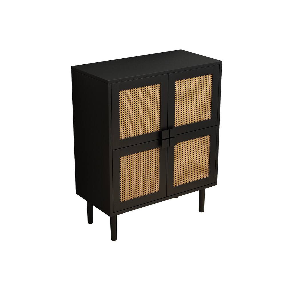 Rattan Mesh Storage Cabinet   N/A