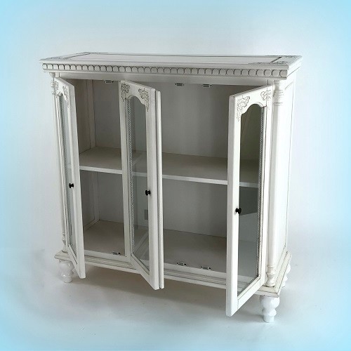 Carved Glass Door Cabinet   French Country   Accent Chests And Cabinets   by Wayborn Home Furnishing Inc  Houzz