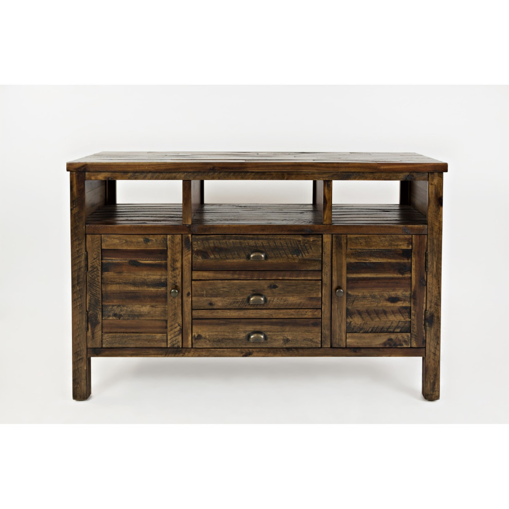 50  x27 x27Farmhouse Media Tv Stand Console  Lx19  x27 x27Wx30  x27 x27H  Dakota Oak  Set of 2   Rustic   Entertainment Centers And Tv Stands   by VirVentures  Houzz