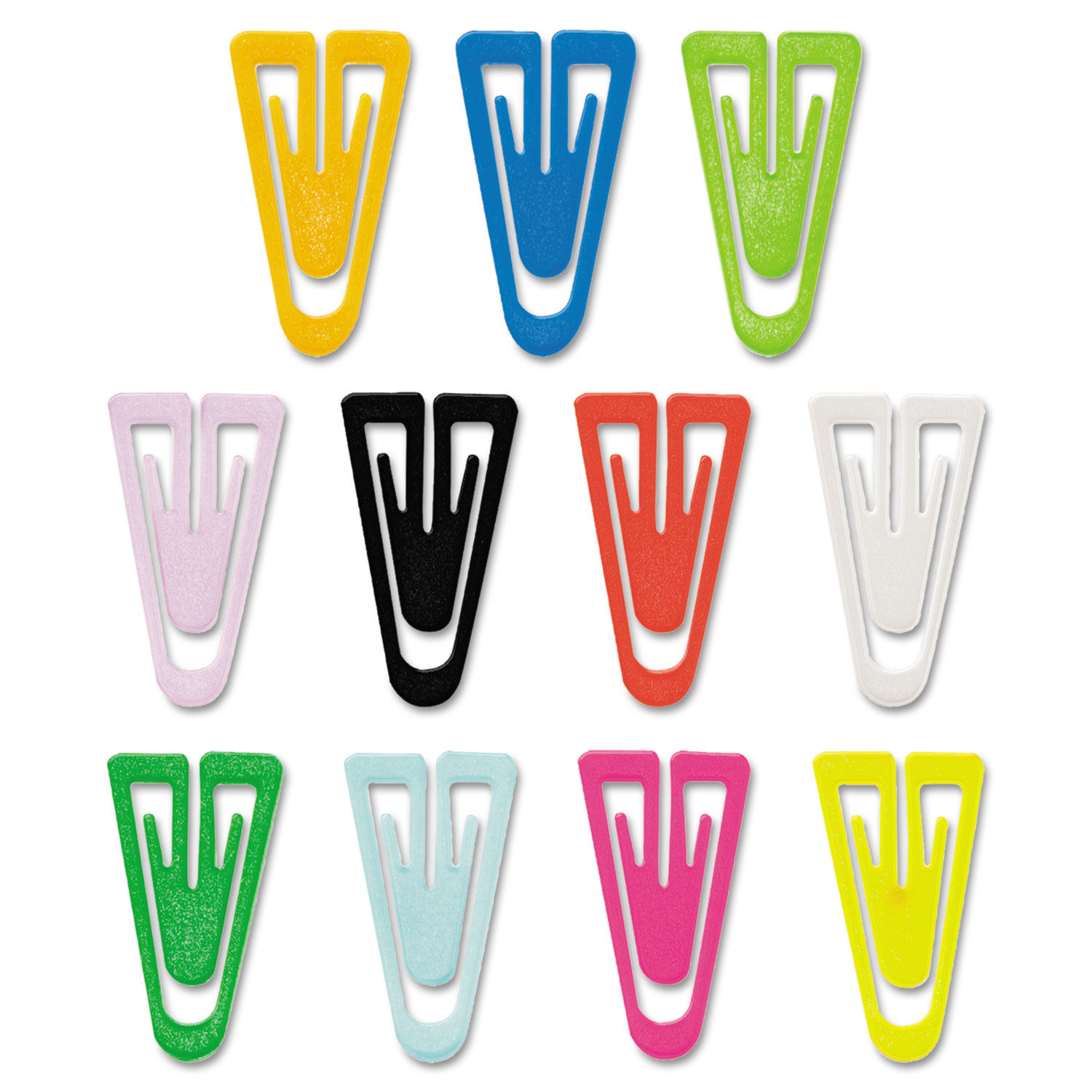 Plastic Paper Clips by GEMandreg; GEMPC0300