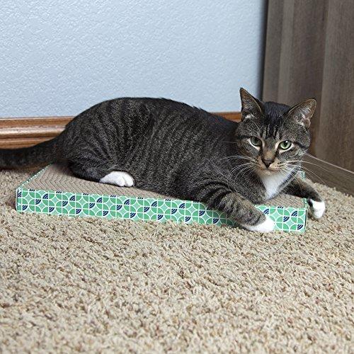 Kitty City XL Wide Premium Scratching Collection， Corrugate Cat Scratchers 2 Pieces， Cat Scratching Toy 2 Pack