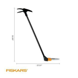 Fiskars 36 in. Long Handle Swivel Grass Shears and 4.5 in. Steel Blade 92107935J