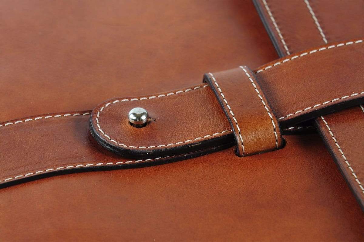 Vachetta Leather Post-Strap Padfolio