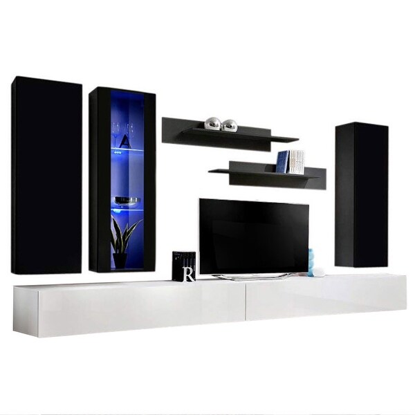 Fly EF4 30TV Wall Mounted Floating Modern Entertainment Center