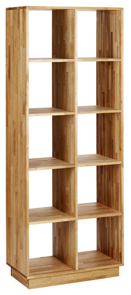 Mash Lax Solid Wood 2X5 Bookcase   Modern   Bookcases   by Plush Pod Decor  Houzz