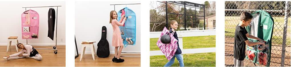 Waterproof Hanging Garment Bag,40 inch Garment Bags for Hanging Clothes,Garment Bags for Travel Storage,Dance Clothes Bag,Kids Garment Bag for Dance Costumes,Sports,Skating,Theatre,Beauty Pageants