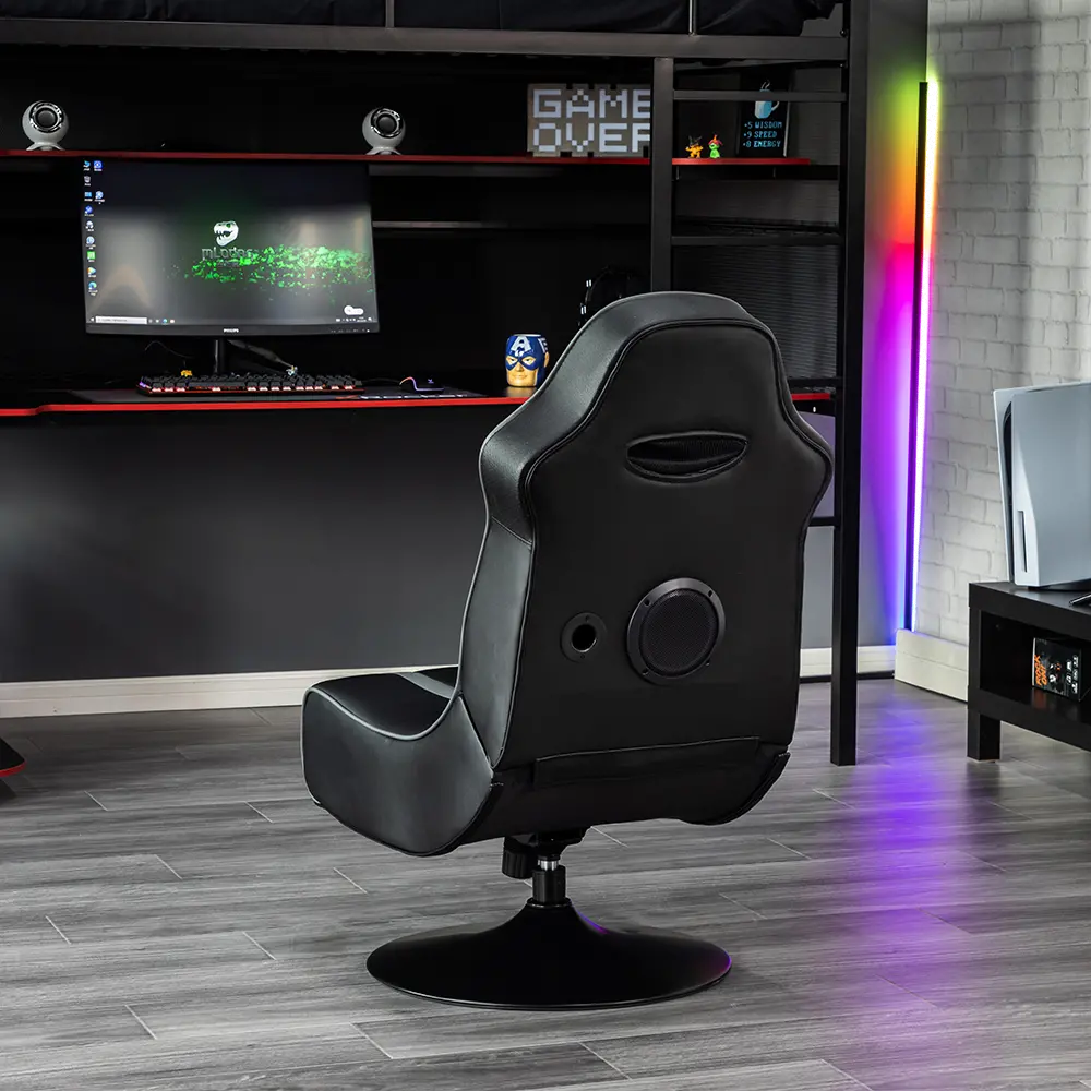 Nebula Pedestal Gaming Chair Gray 2.1 Bluetooth Audio