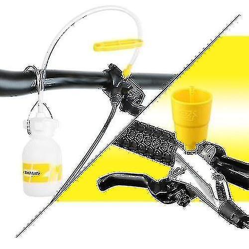 Bicycle Small Parts Bike Hydraulic Disc Brake Bleed Tool Bleeder Kit Mtb Road Bike Brake Bleeding Kit Bike Mineral Oil Fluid Set Metal Adapter