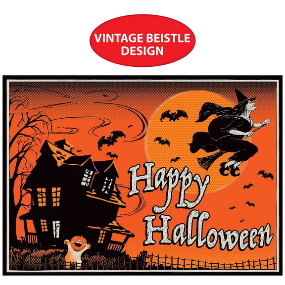 Beistle 00496 Vintage Halloween Fabric Backdrop  5...