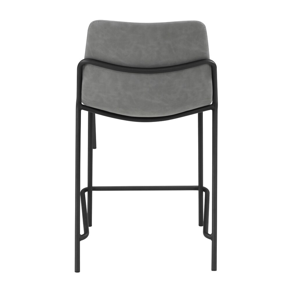 Coaster Furniture Earnest Grey Upholstered Counter Stools (Set of 2)