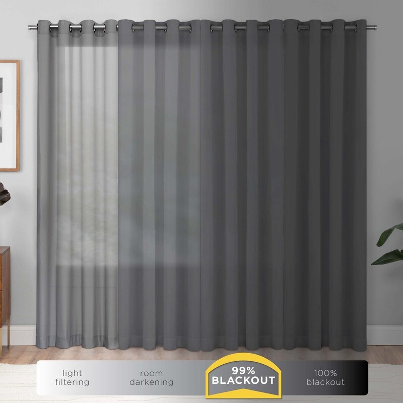 Eclipse Gemini Blackout Window Curtain Panel