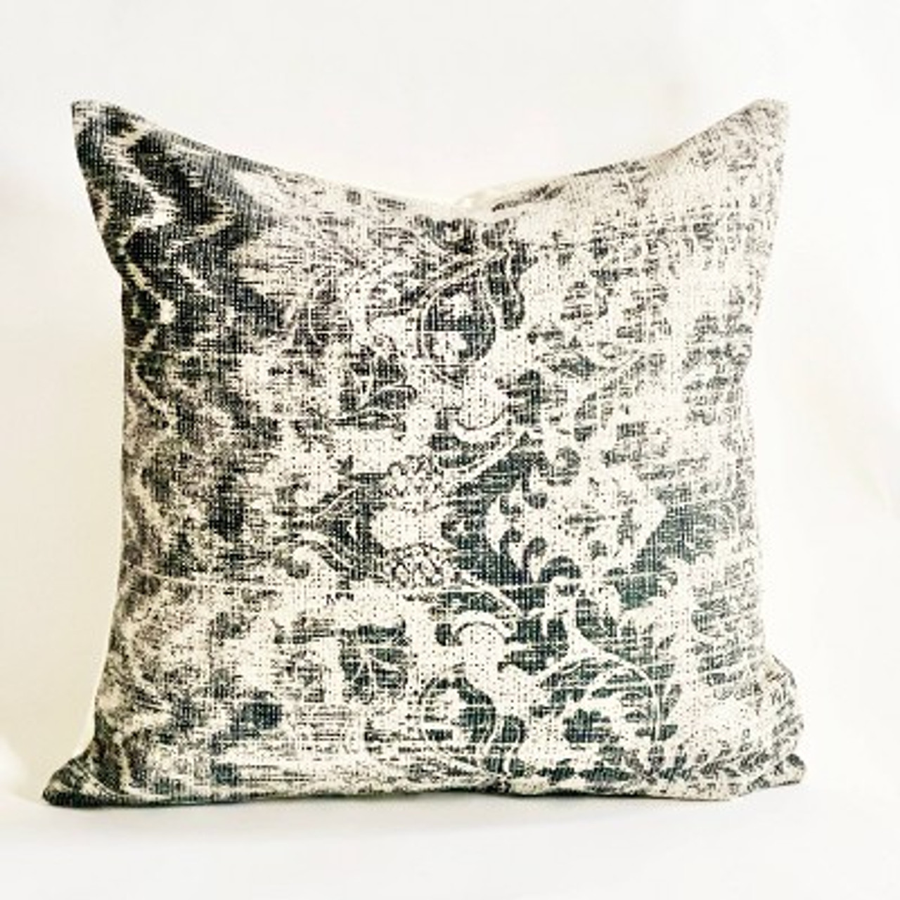 20x20 Oversize Textured Square Throw Pillow Natural/Black - Patina Vie