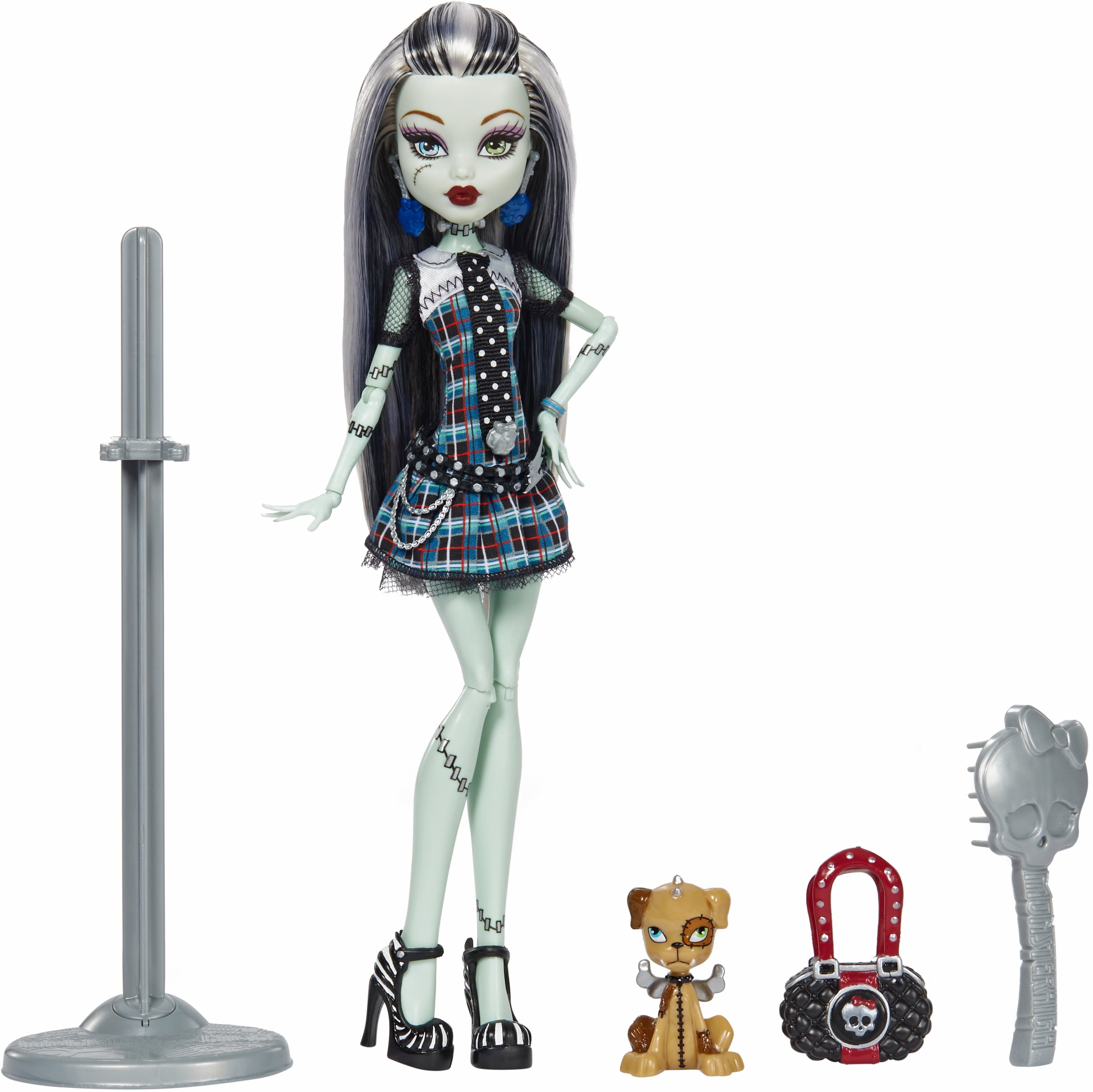 Monster High Frankie Stein Doll, Collectible Reproduction in Original Look with Diary & Doll Stand