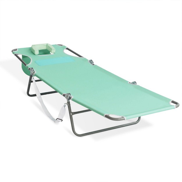 Ostrich Ladies Comfort Lounger With Chest Support Portable Reclining Outdoor Patio Beach Lawn Camping Pool Tanning Chair Teal