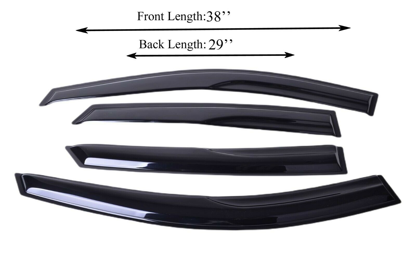 Fits for Tucson 0914 Acrylic Side Window Visor Sun Rain Deflector Guard