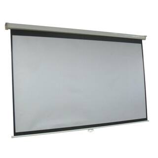 ProHT 100 in. Manual Projection Screen with White Frame 05351