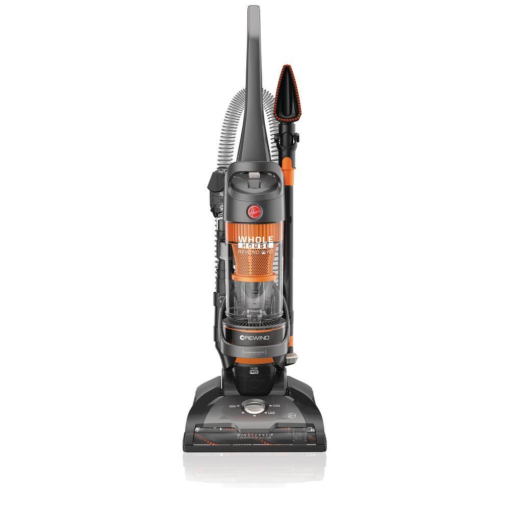 HOOVER WindTunnel 2 Whole House Cord Rewind Bagless Pet Upright Vacuum Cleaner Machine with HEPA Media Filtration UH71255V