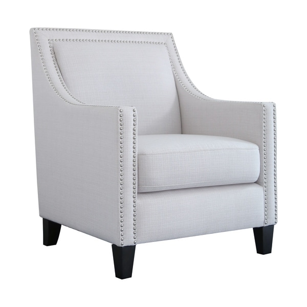 Abbyson Adrienne Fabric Nailhead Accent Armchair