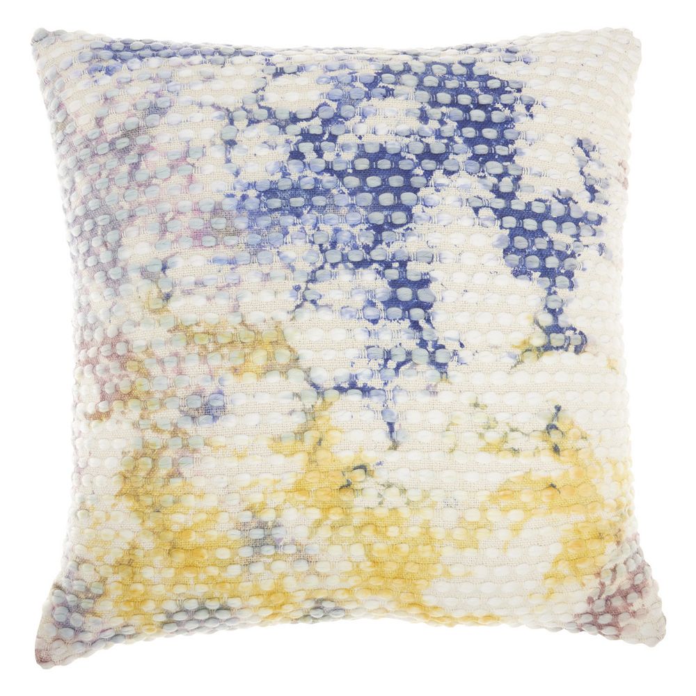 Mina Victory Life Styles Hand Stitched Tie-dye Throw Pillow