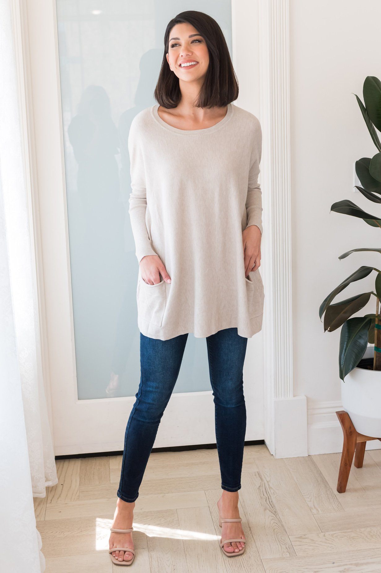 Casual Chic Modest Oversize Sweater