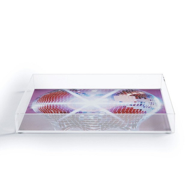 Samantha Hearn Melting Disco Ball Acrylic Tray Deny Designs