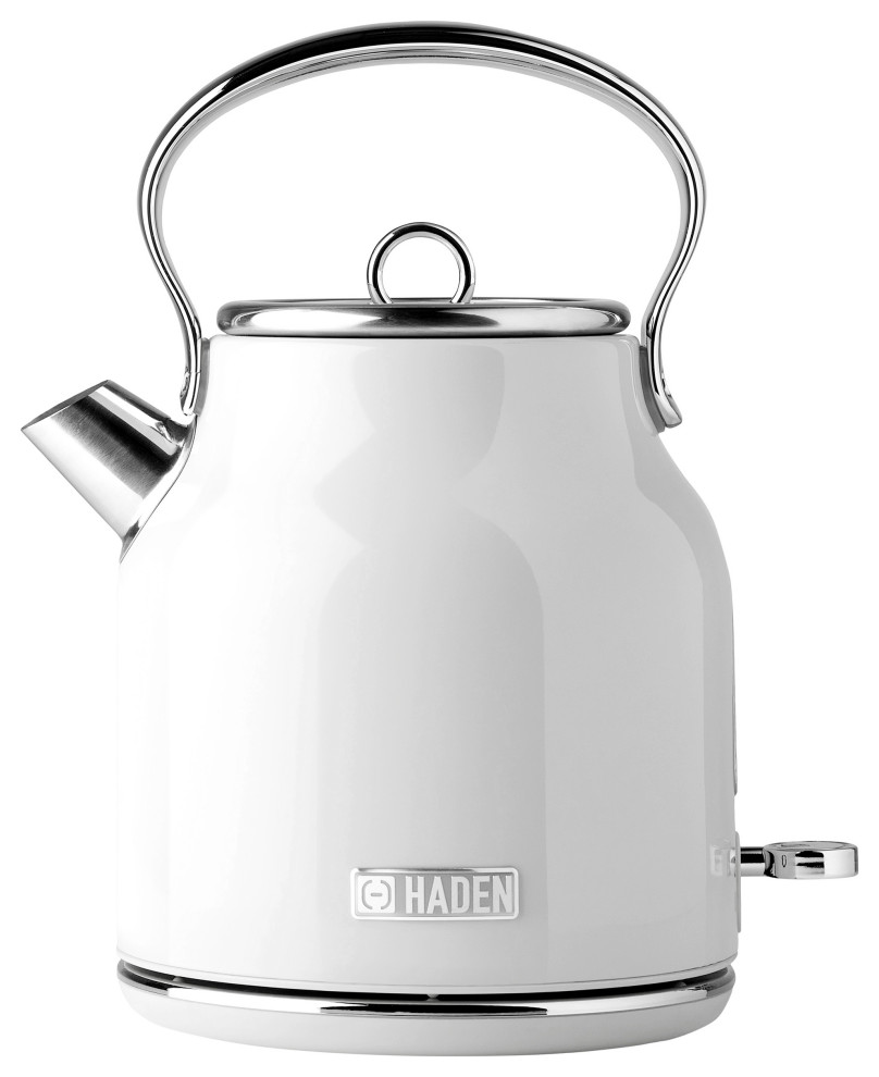 Haden Heritage 1.7 Liter Stainless Steel Electric Kettle   Farmhouse   Kettles   by Studio Designs  Houzz