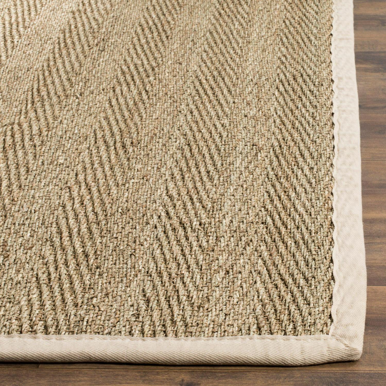 SAFAVIEH Natural Fiber Maisy Border Seagrass Area Rug Natural