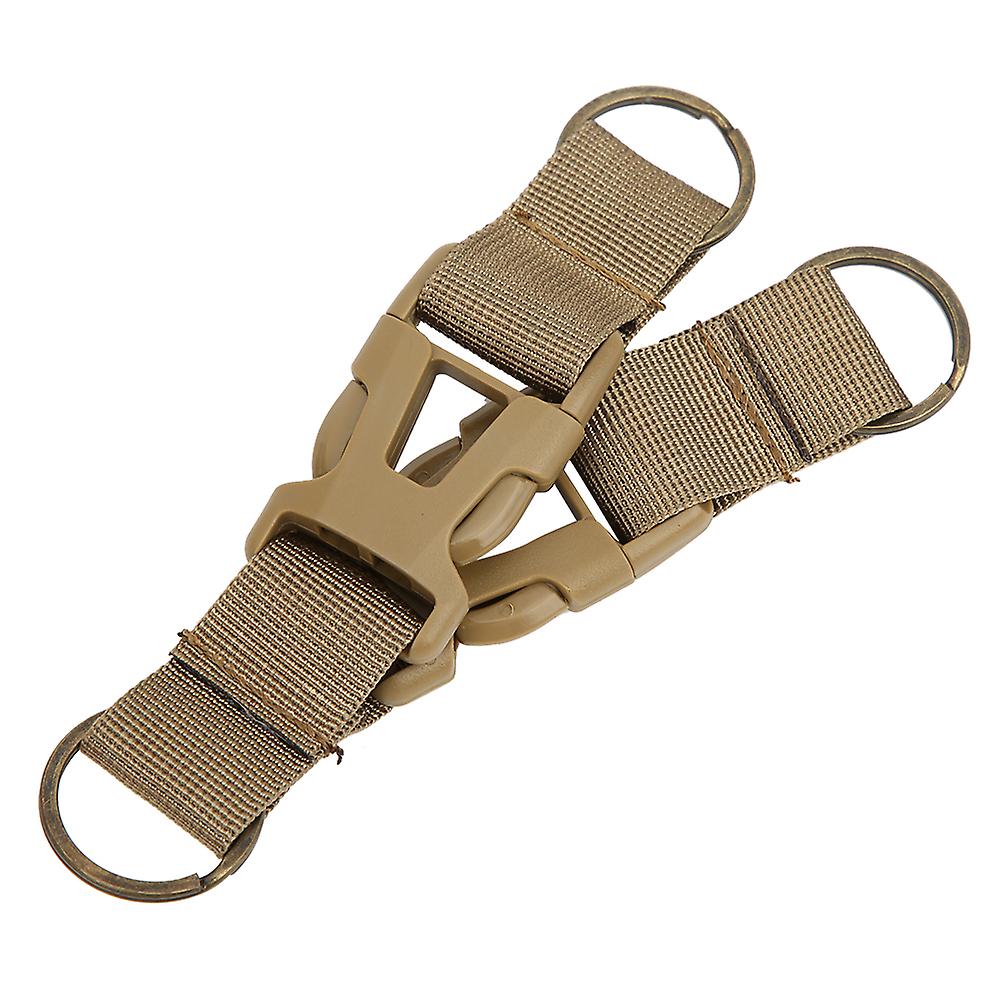 Outdoor Multifunction Tactics Waist Bag Backpack Keychain Accessories Sports Nylon Hanging Bucklemultifunction Tactics Waist Bag Keychain Khaki