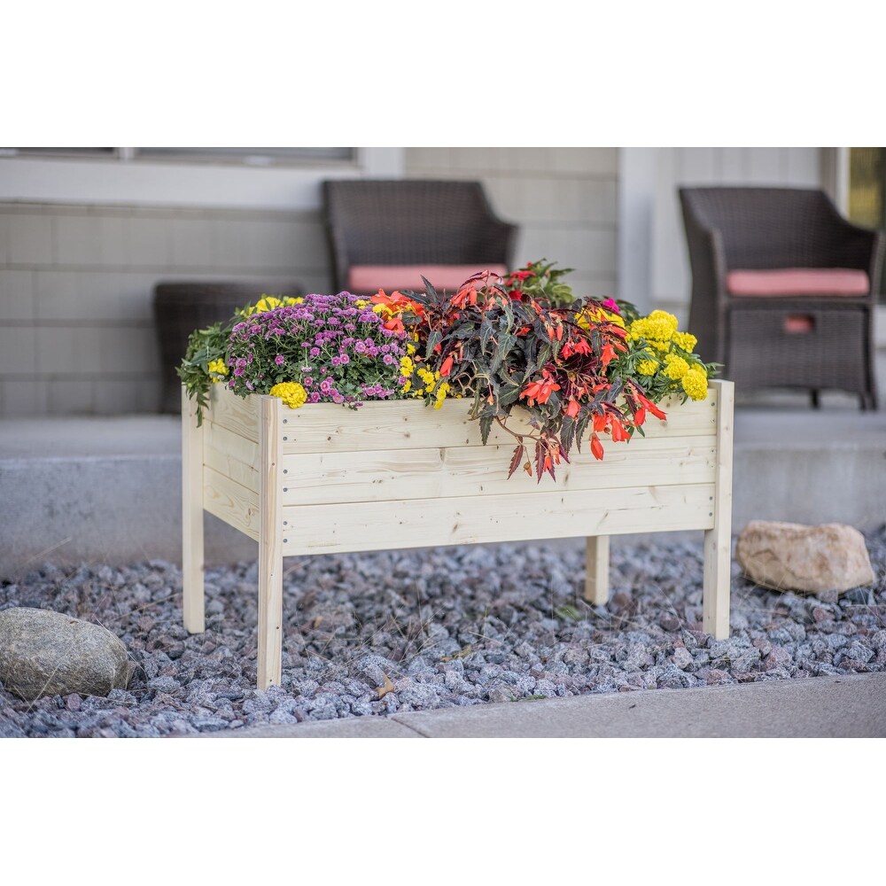 Zylina Raised Garden Planter Collection   Large   38 x 24 x 22