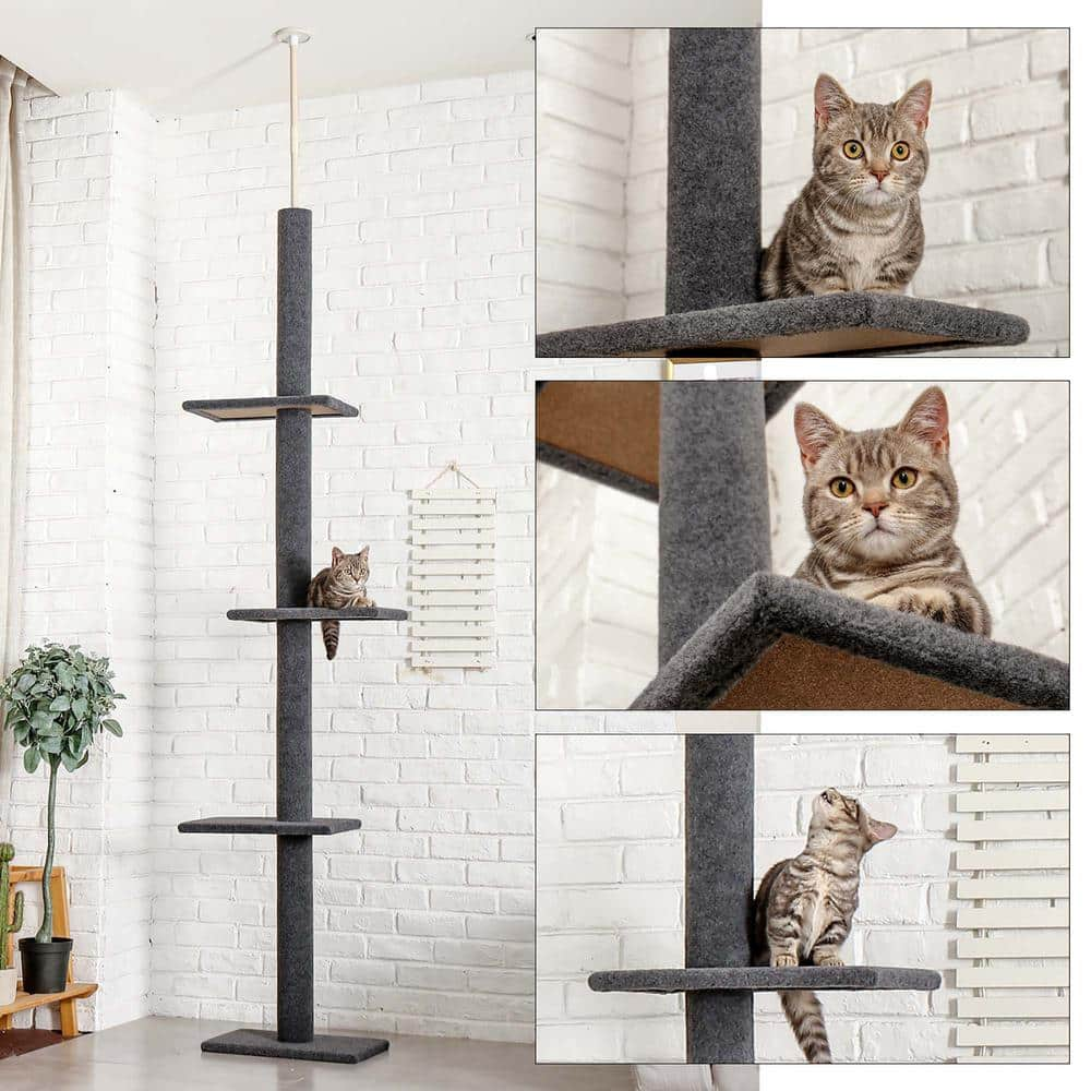 Foobrues Pet Cats Scratching Posts and Trees Crawler Cat Tree PSL-23170291