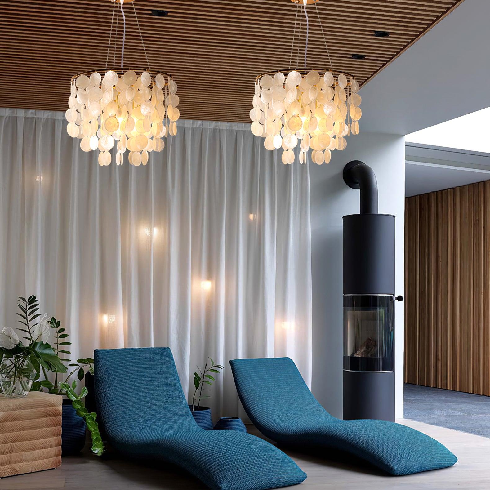 Shell Wind Chime Chandelier