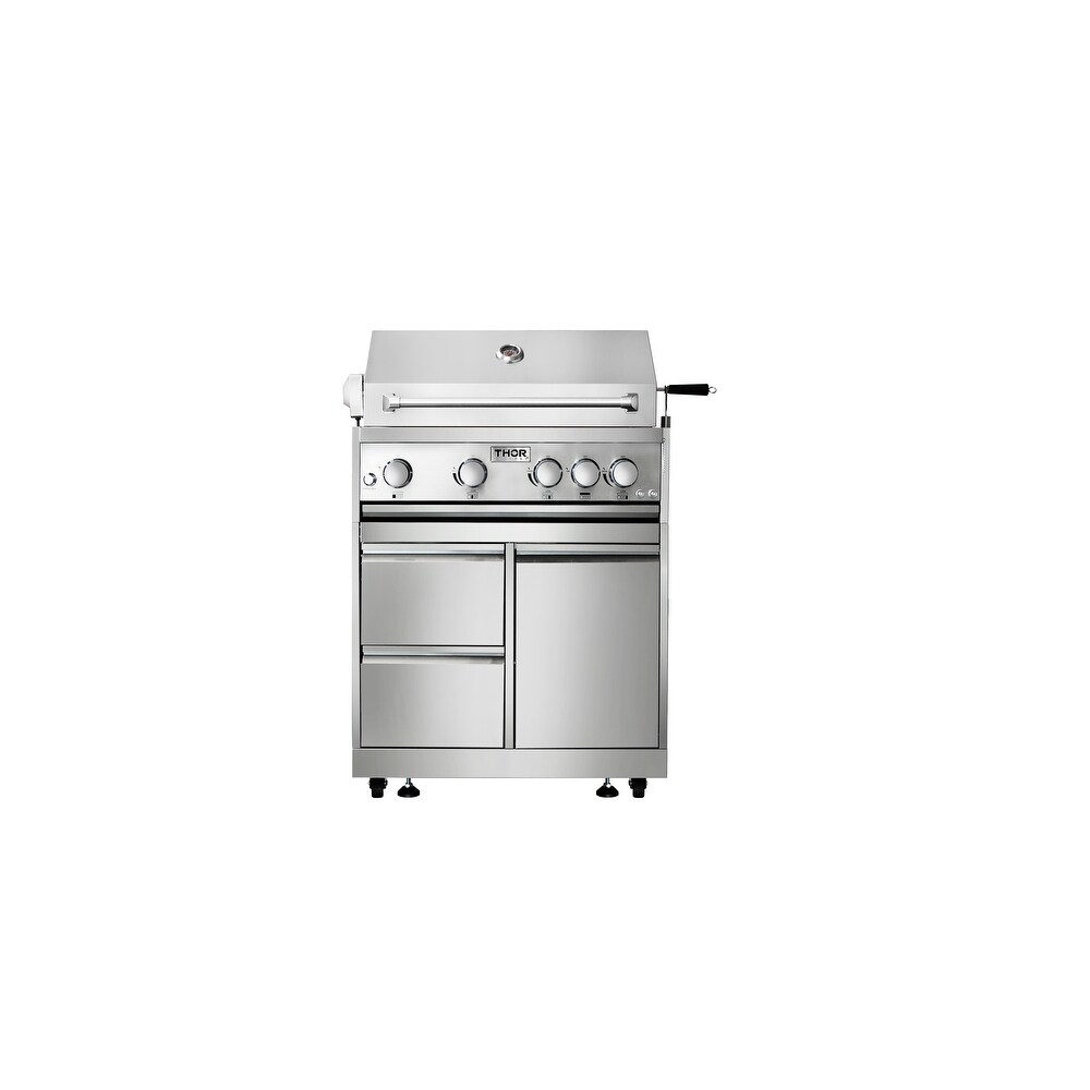 Outdoor Kitchen BBQ Grill Cabinet in Stainless Steel