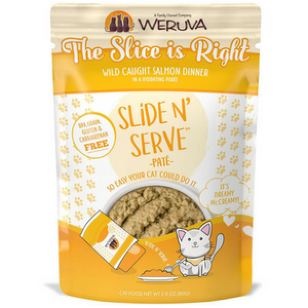 Weruva Slide N' Serve The Slice is Right Wild Caught Salmon Dinner Pat