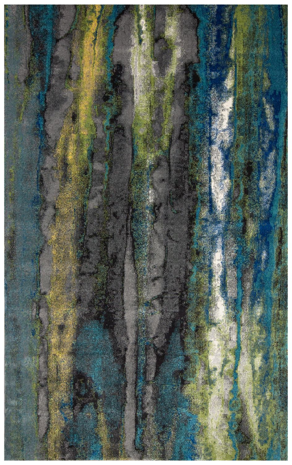 Omari Teal and Teal Rug by BD Fine