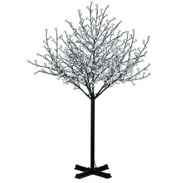 7' PreLit Cherry Blossom Artificial Tree，LED Warm White Lights