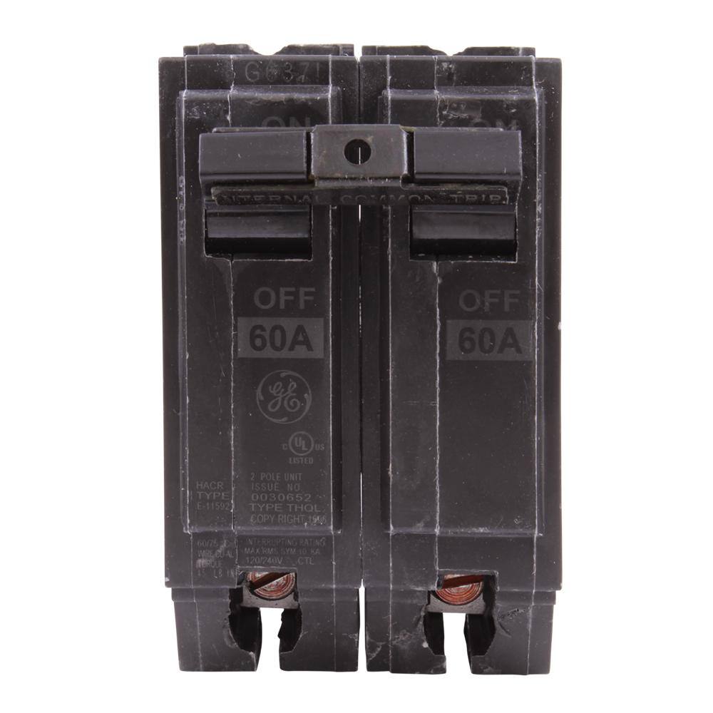 GE Q-Line 60 Amp 2 in. Double-Pole Circuit Breaker THQL2160