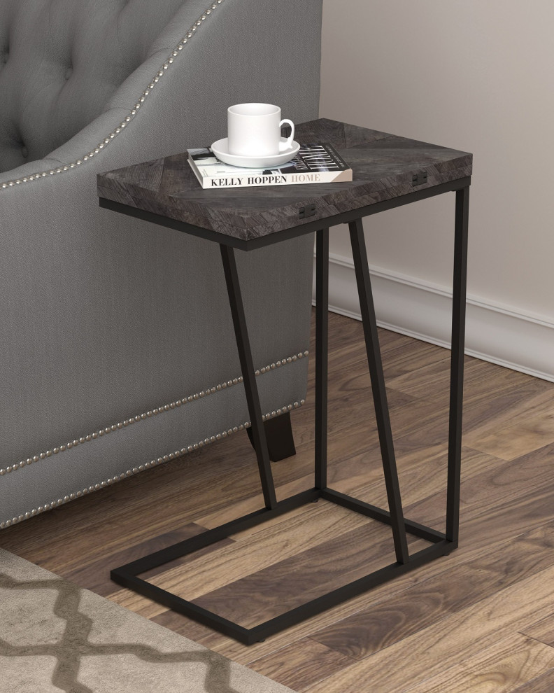 Expandable Rectangular Accent Table   Industrial   Side Tables And End Tables   by Simple Relax  Houzz